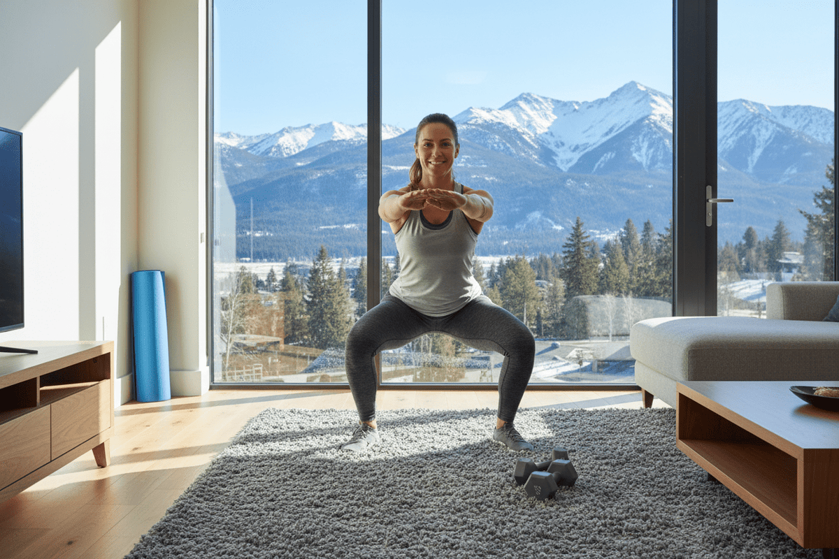 7 exercices de préparation au ski à réaliser à domicile