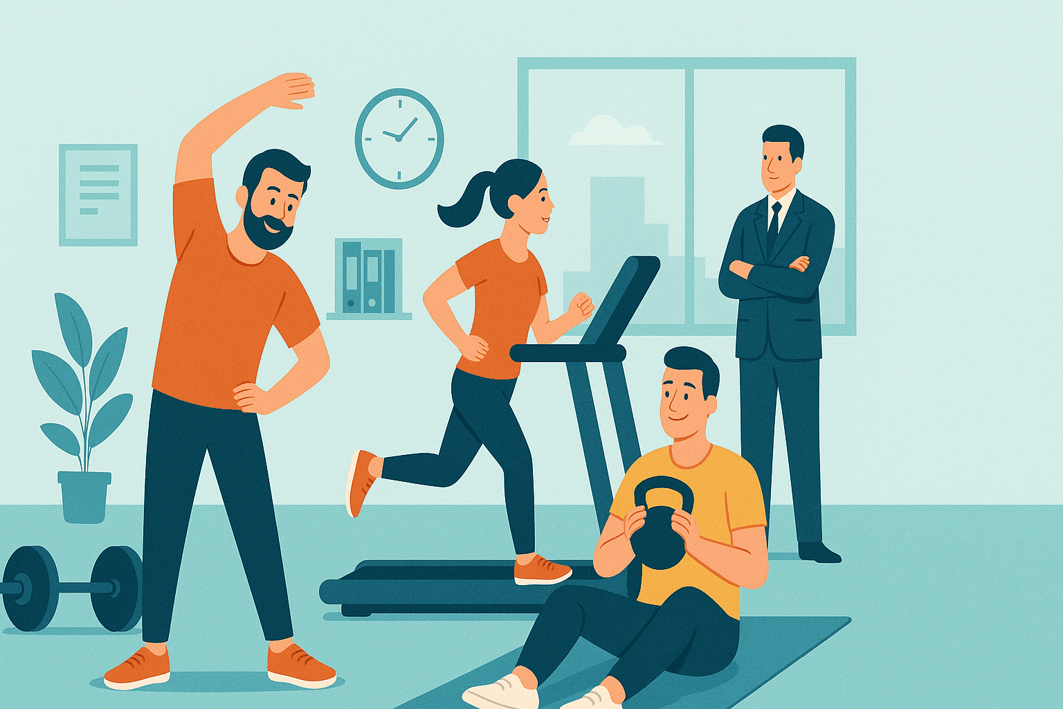 Réglementation d'une salle de sport en entreprise de 11 à 50 salariés