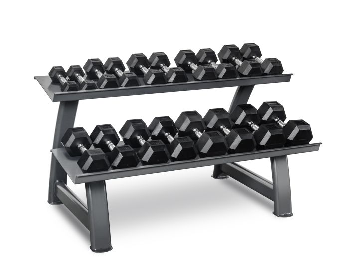Set d'haltères hexagonaux 2- 20kg TH20 + Rack - Titanium Strength