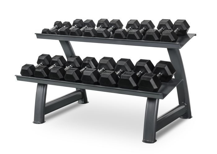 Set d'haltères hexagonaux 2- 20kg TH20 + Rack - Titanium Strength