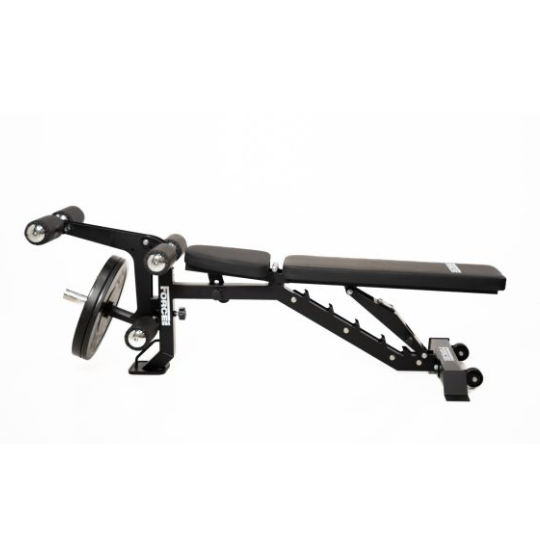 Force USA MyBench V2 - Banc Réglable avec Pupitre de Biceps et Extension de Jambes
