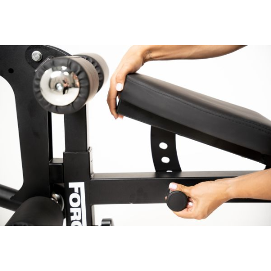 Force USA MyBench V2 - Banc Réglable avec Pupitre de Biceps et Extension de Jambes