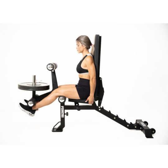Force USA MyBench V2 - Banc Réglable avec Pupitre de Biceps et Extension de Jambes