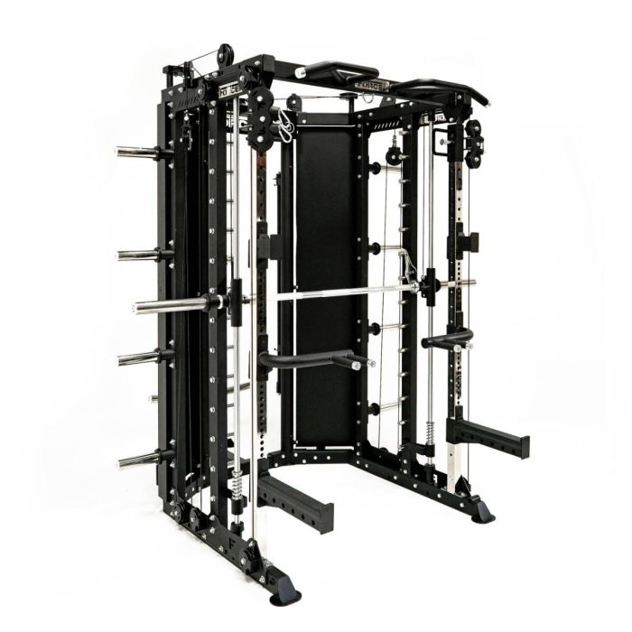 G10® All-In-One Trainer - Machine Smith, Rack + Double Poulie (Rapport de câble 2:1 et 4:1) + 900 € d'Accessoires