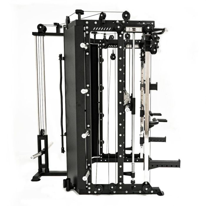 G10® All-In-One Trainer - Machine Smith, Rack + Double Poulie (Rapport de câble 2:1 et 4:1) + 900 € d'Accessoires
