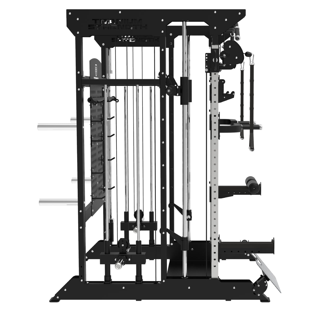 B100 V4 Machine Smith avec Double Poulie + Rack B100 V4