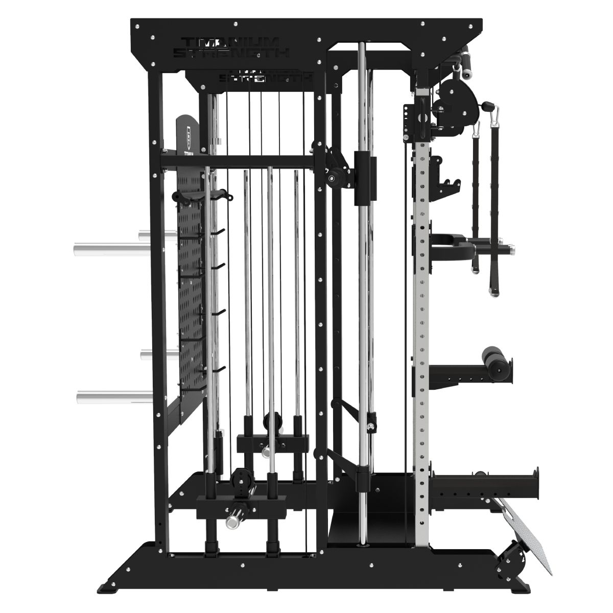 B100 V4 Machine Smith avec Double Poulie + Rack B100 V4