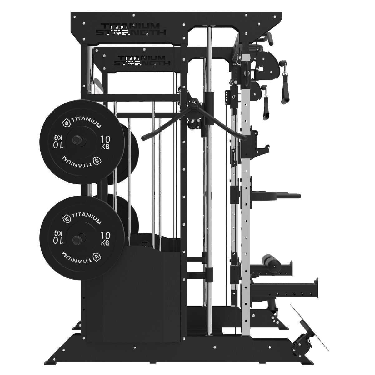 MULTIPOWER - MACHINE SMITH AVEC DOUBLE POULIE + PILE DE POIDS DE 200 KG INCLUS B200 V3 BLACK SERIES