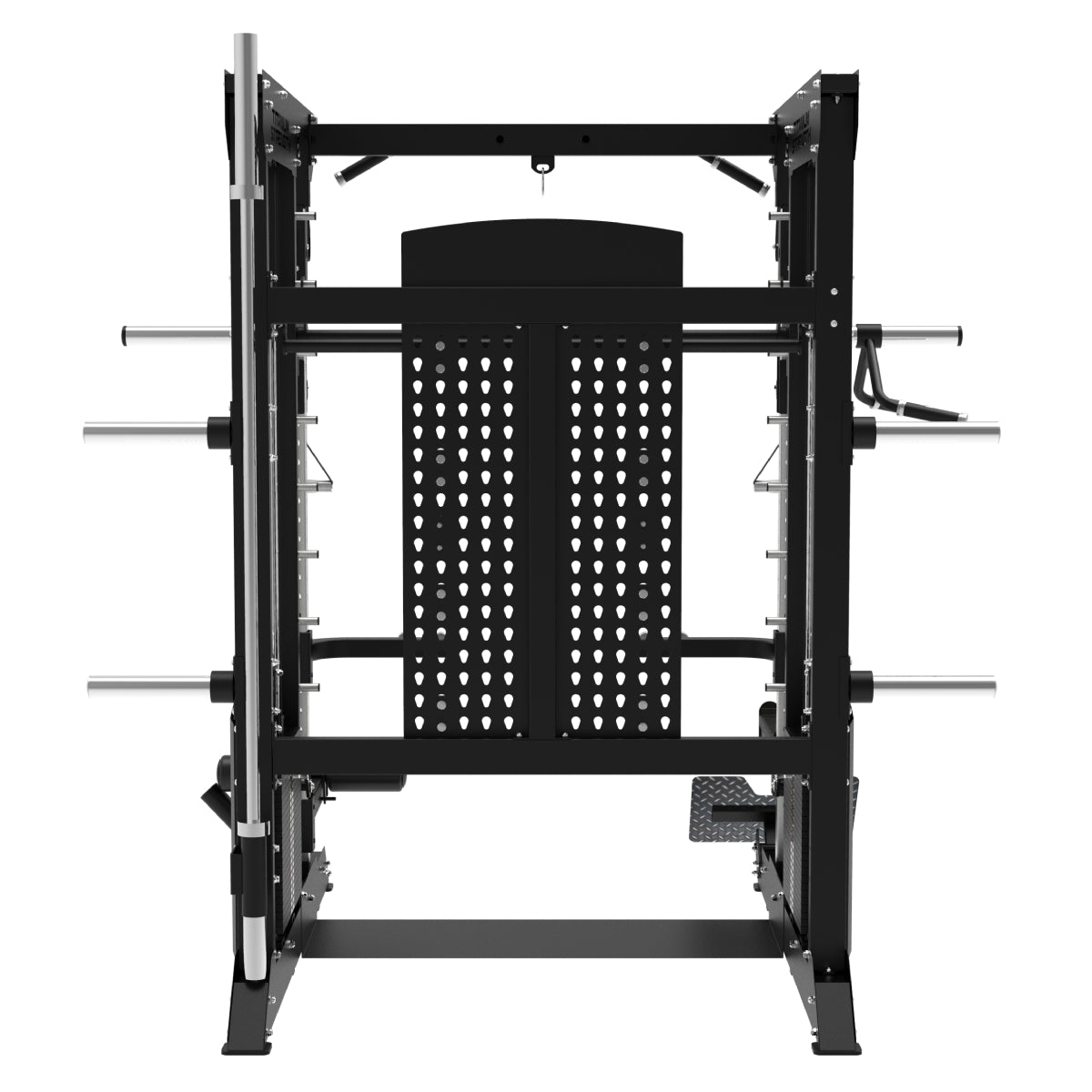 B200 V4 Multipower - Machine Smith avec Double Poulie + Pile de Poids de 240 kg Inclus