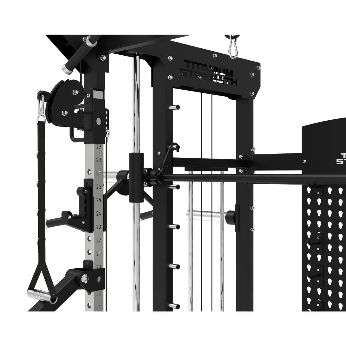 B200 V4 Multipower - Machine Smith avec Double Poulie + Pile de Poids de 240 kg Inclus