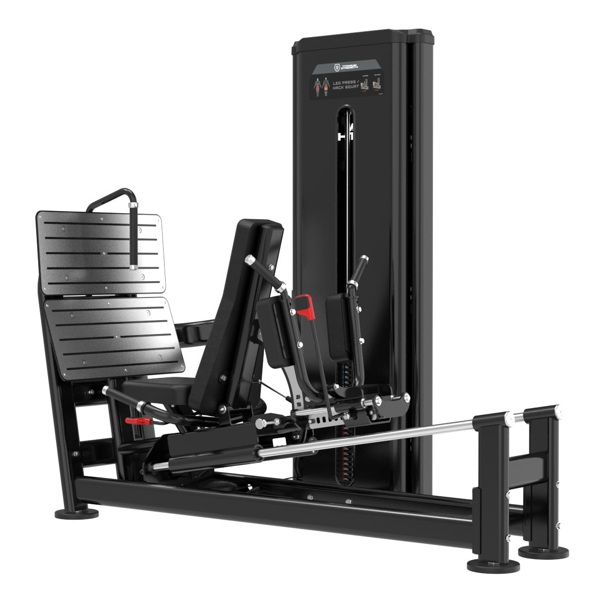 Dual Presse à Jambes Horizontale / Squat Hack
