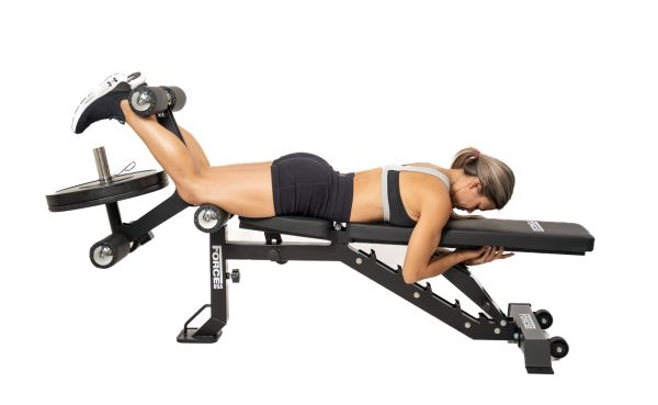 Force USA MyBench V2 - Banc Réglable avec Pupitre de Biceps et Extension de Jambes