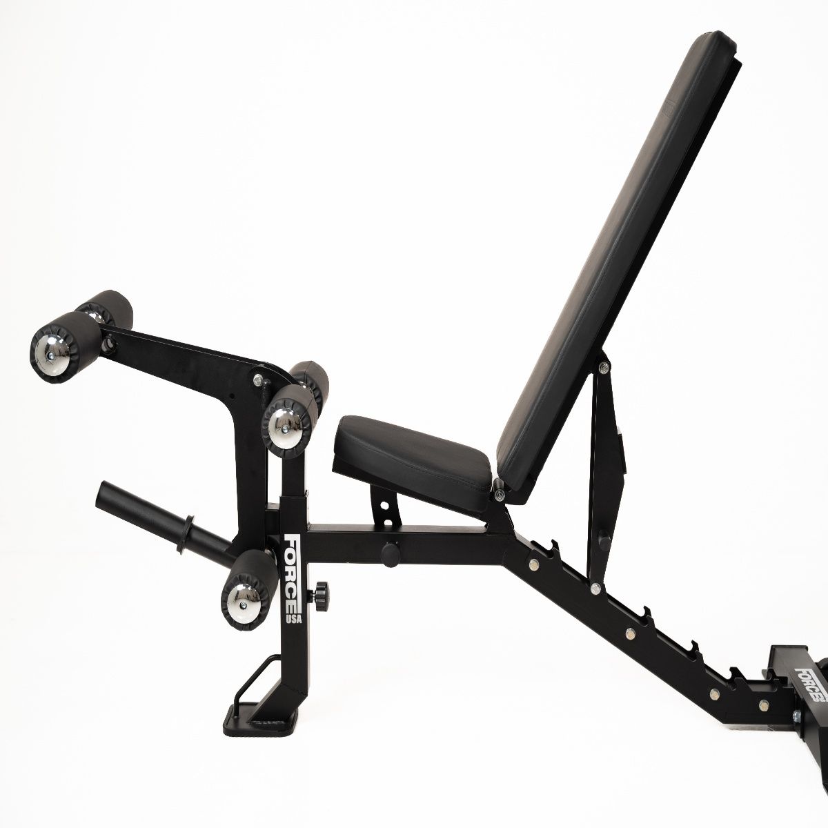 Force USA MyBench V2 - Banc Réglable avec Pupitre de Biceps et Extension de Jambes