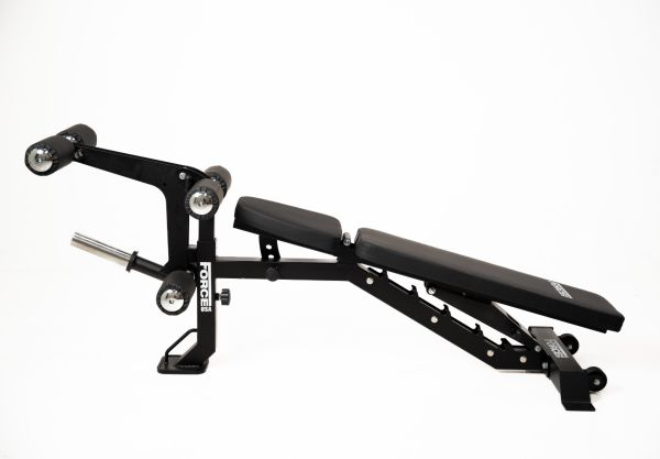 Force USA MyBench V2 - Banc Réglable avec Pupitre de Biceps et Extension de Jambes