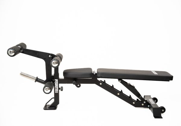 Force USA MyBench V2 - Banc Réglable avec Pupitre de Biceps et Extension de Jambes
