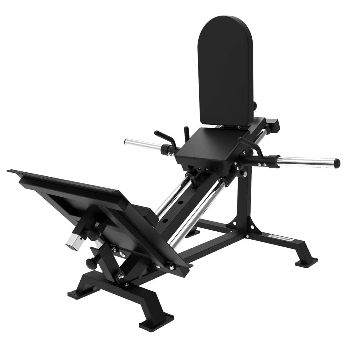 Presse à Jambes Debout, Hack Squat et Élévations des Mollets Professionnel - 3 en 1 Elite Series