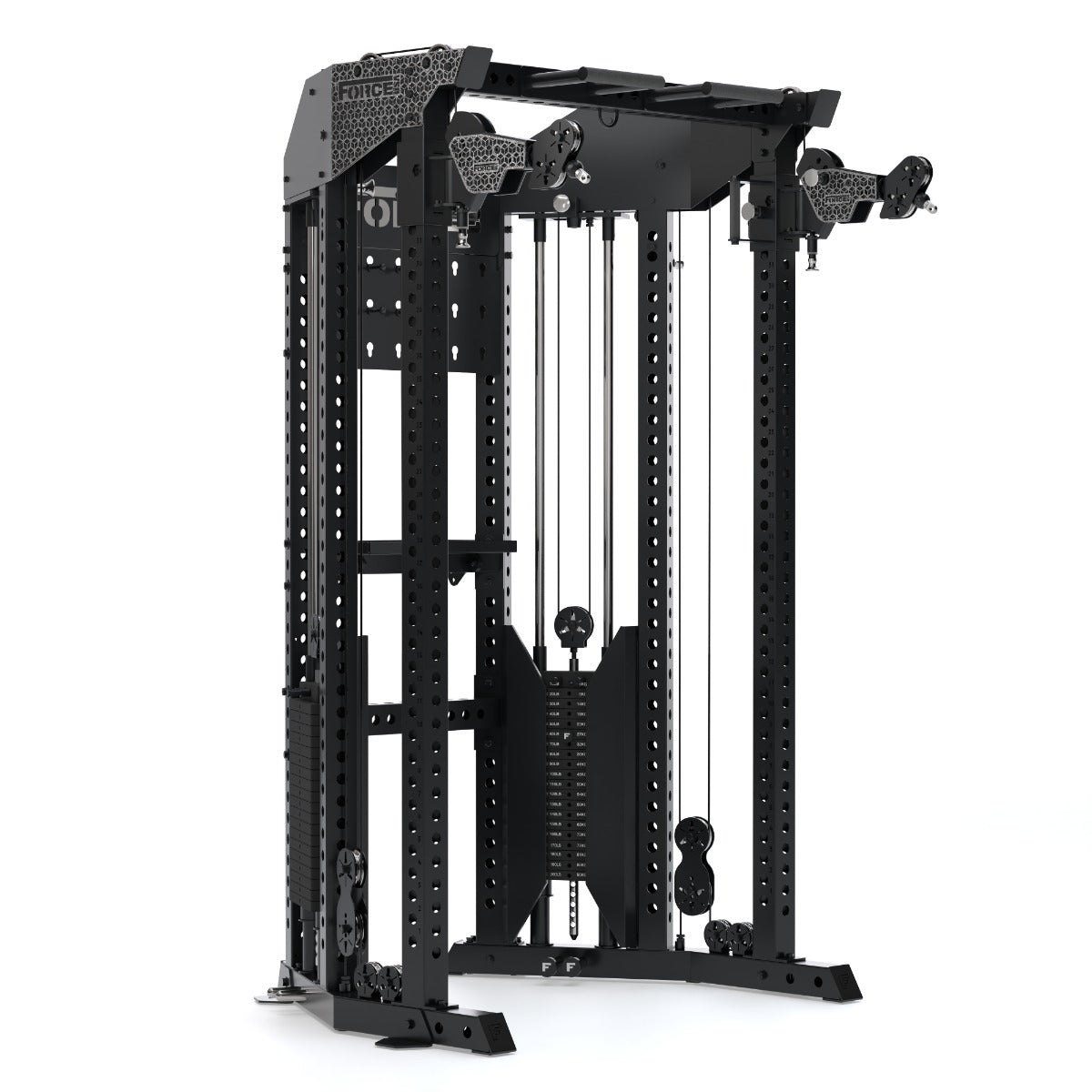 Functional Trainer Rack – Double Poulie Réglable + Rack