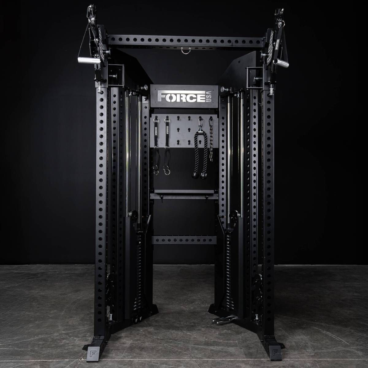 Functional Trainer Rack – Double Poulie Réglable + Rack