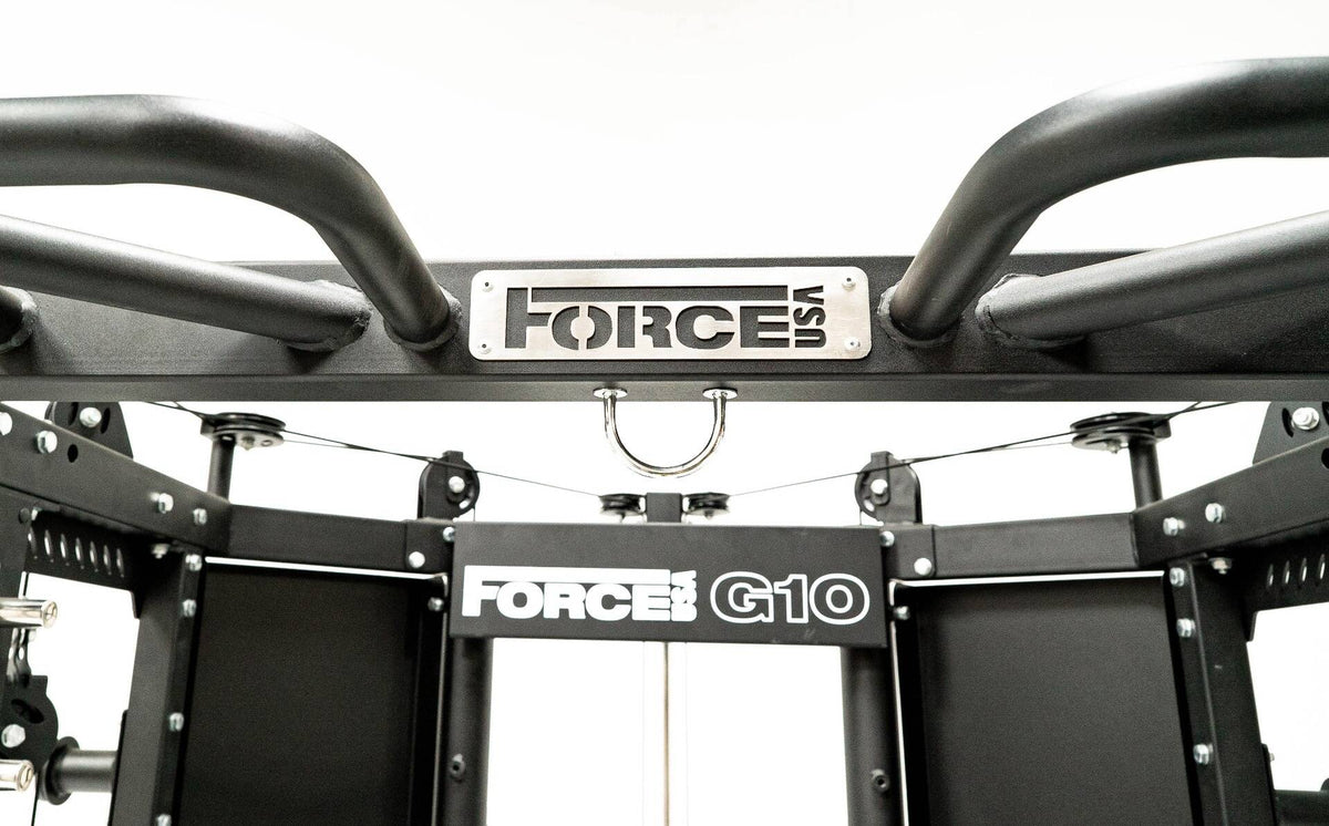 G10® All-In-One Trainer - Machine Smith, Rack + Double Poulie (Rapport de câble 2:1 et 4:1)