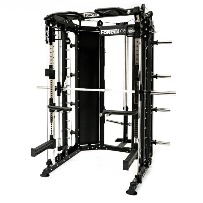 G10® All-In-One Trainer - Machine Smith, Rack + Double Poulie (Rapport de câble 2:1 et 4:1) + 900 € d'Accessoires