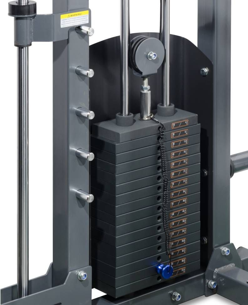 Multipower - Machine Smith Professionnelle avec Double Poulie + Rack FT3