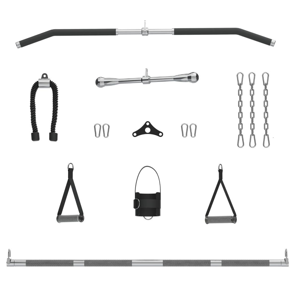 Poulie Double Réglable + Smith avec charges intégrées (2 x 90 kg) – FT90 pliable