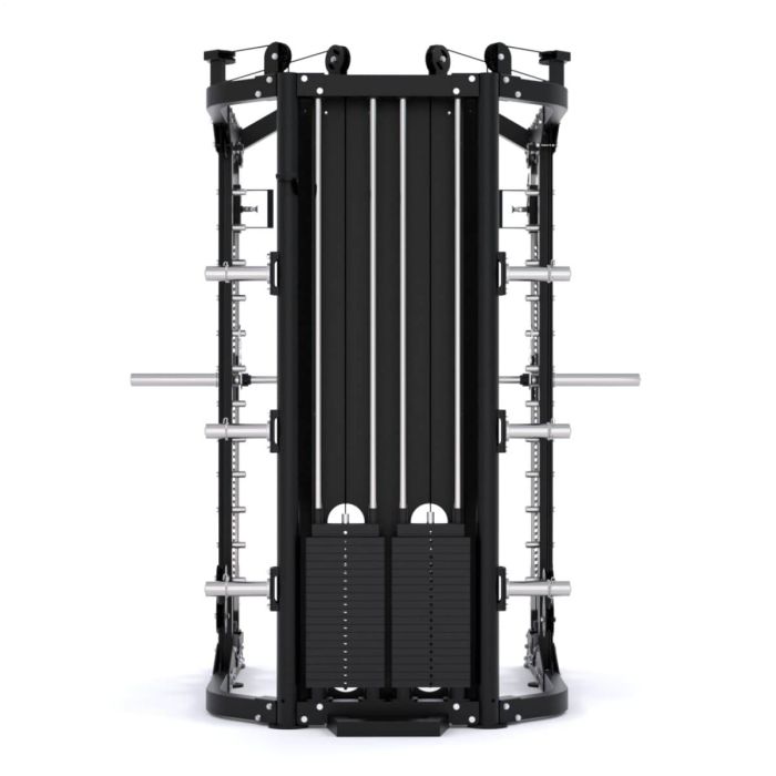 G12™ V2 All-In-One Trainer - Double Poulie (2 x 100 kg), Machine Smith, Rack et Presse pour les Jambes