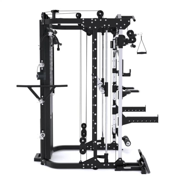 G12™ V2 All-In-One Trainer - Double Poulie (2 x 100 kg), Machine Smith, Rack et Presse pour les Jambes