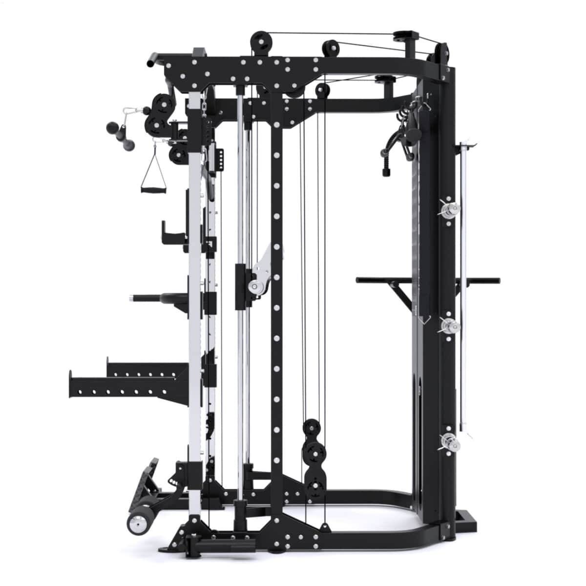 G12™ V2 All-In-One Trainer - Double Poulie (2 x 100 kg), Machine Smith, Rack et Presse pour les Jambes