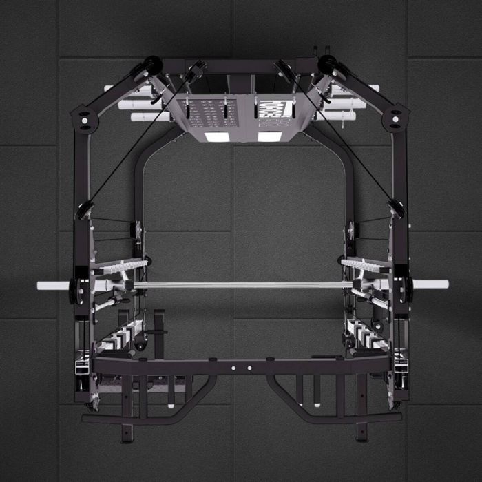 G12™ V2 All-In-One Trainer - Double Poulie (2 x 100 kg), Machine Smith, Rack et Presse pour les Jambes