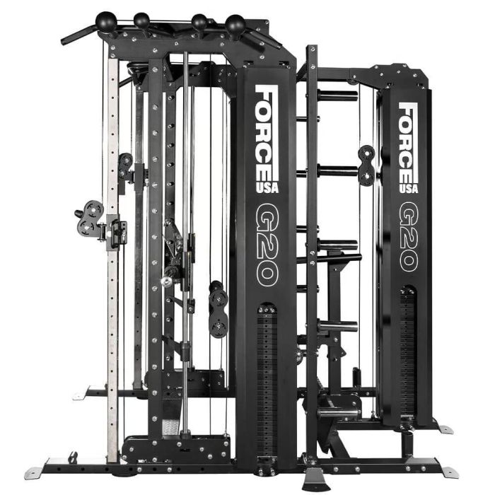 Machine Multifonctionnelle G20 V2 Pro All-In-One Trainer - Smith Machine, Functional Trainer, Power Rack, Vertical Leg Press et Lat and Row Station