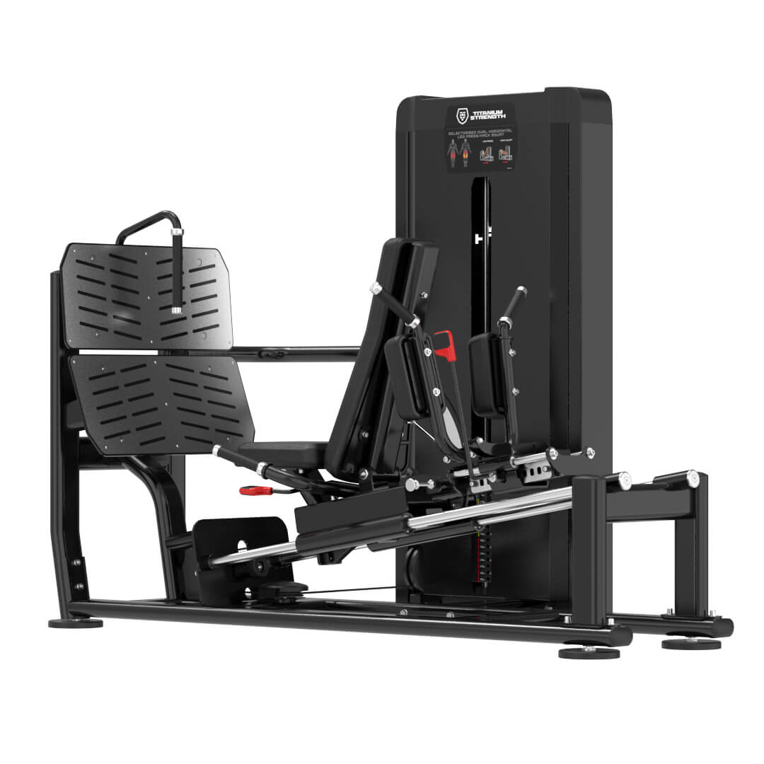 Sélectorisée Dual Presse à Jambes Horizontale / Squat Hack