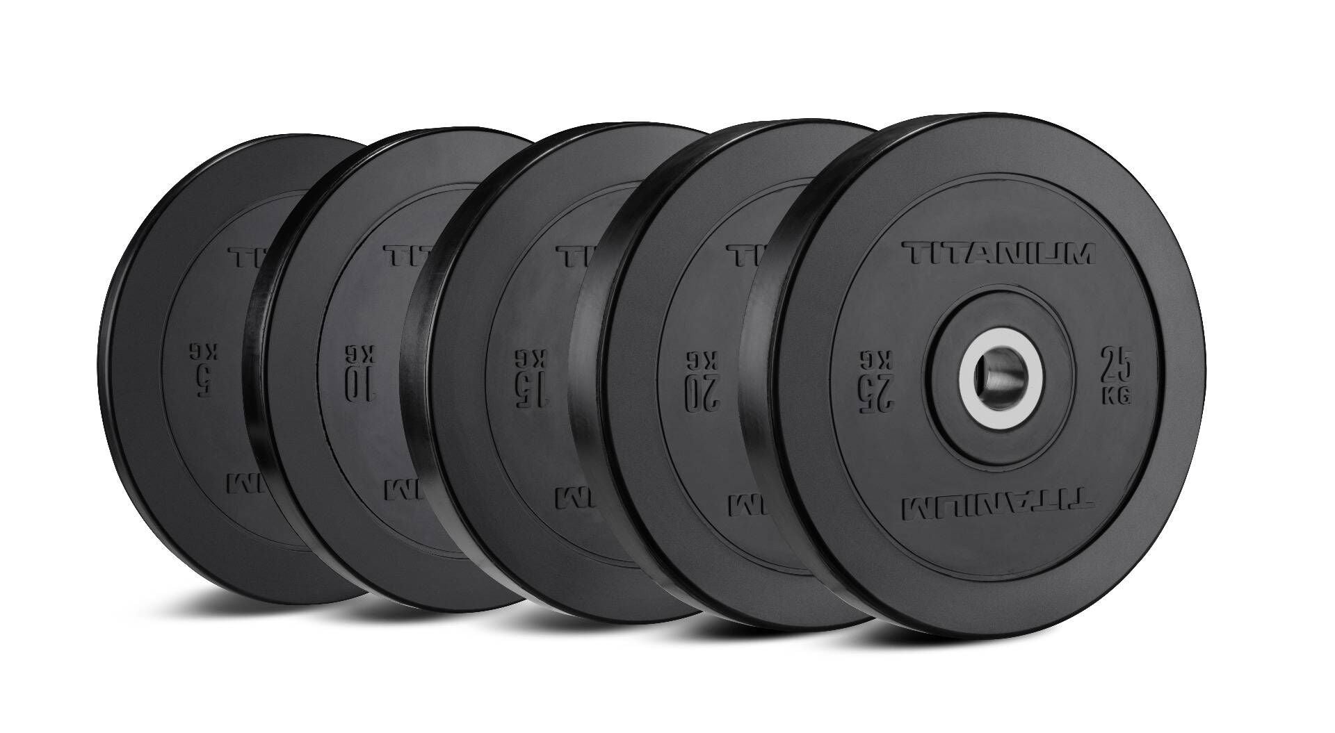 Disque Olympique Bumper Noir 15 KG BP15