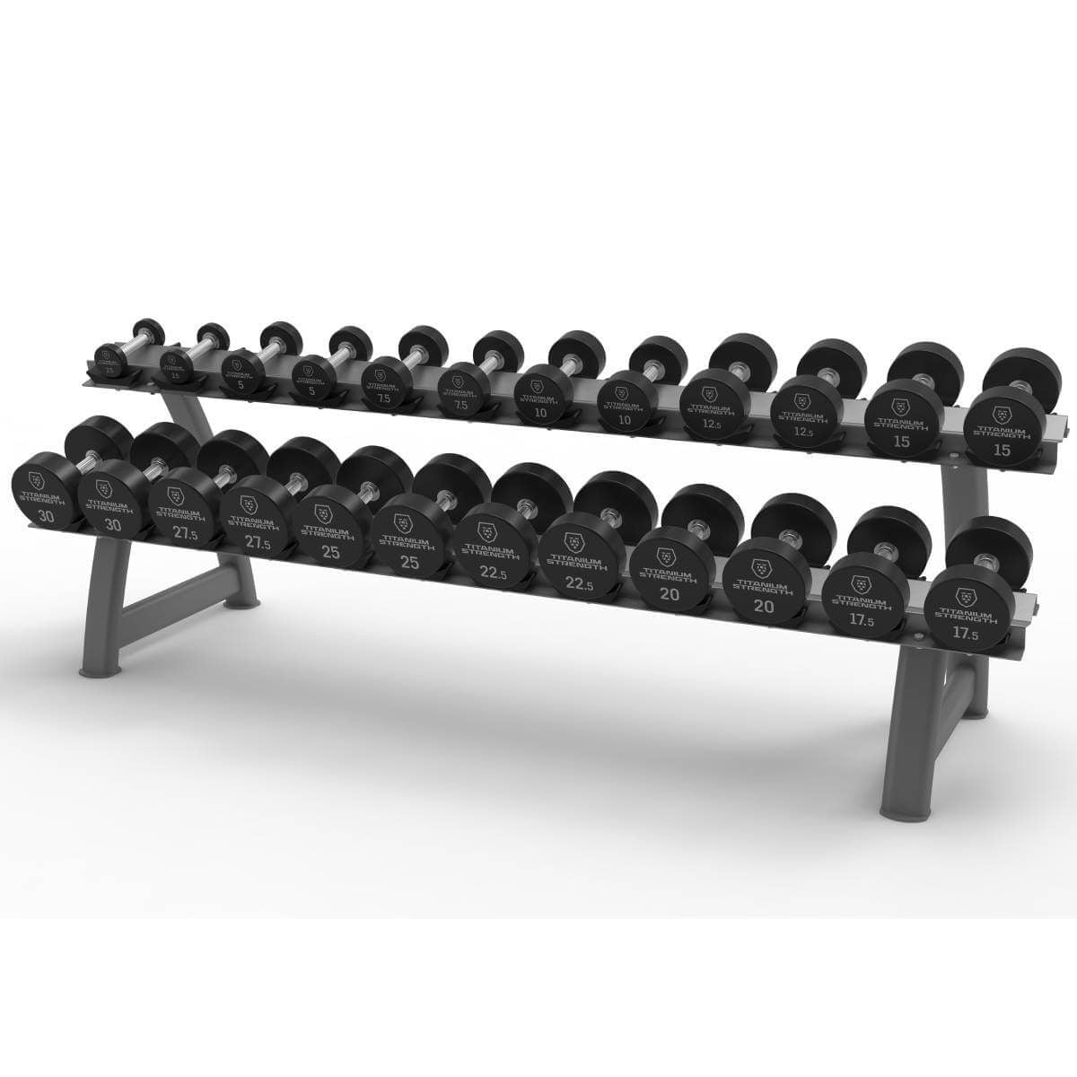 HD30 Jeu d’Haltères Ronds 2,5- 30Kg + Rack