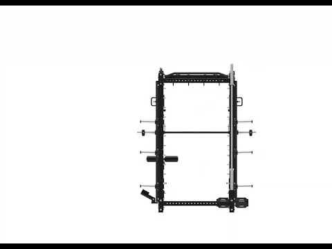 Smith Machine Multifonctionnelle B500 PRO - Machine Smith Commerciale à Double Poulie + Rack