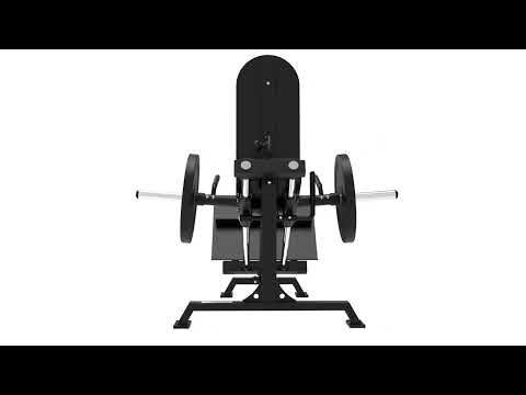 Presse à Jambes Debout, Hack Squat et Élévations des Mollets Professionnel - 3 en 1 Elite Series