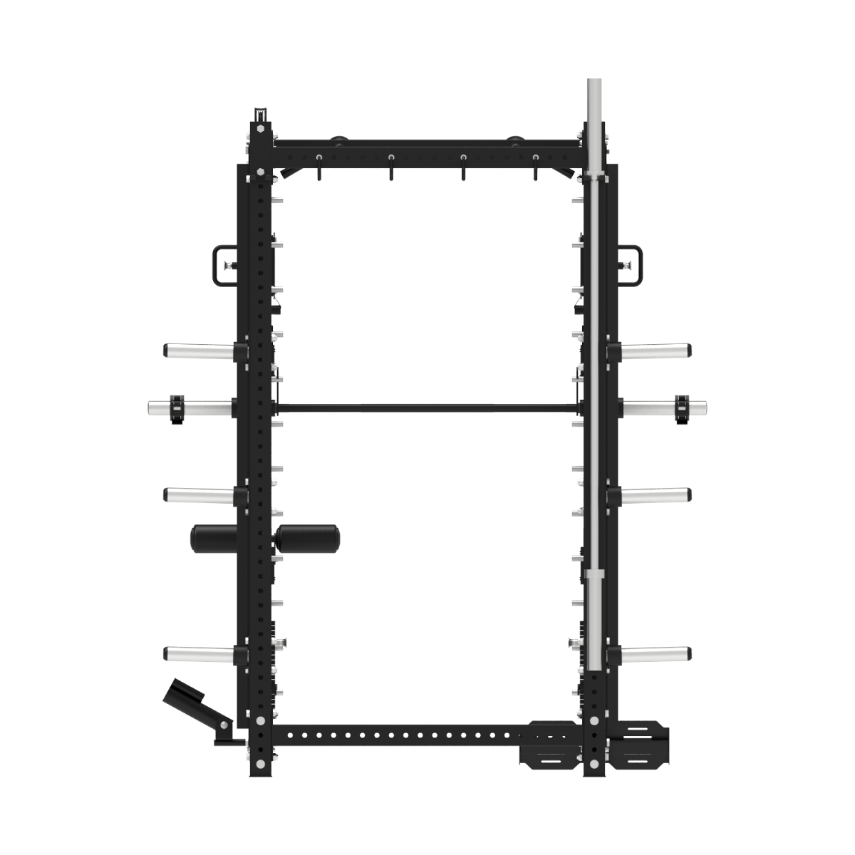 Smith Machine Multifonctionnelle B500 PRO - Machine Smith Commerciale à Double Poulie + Rack