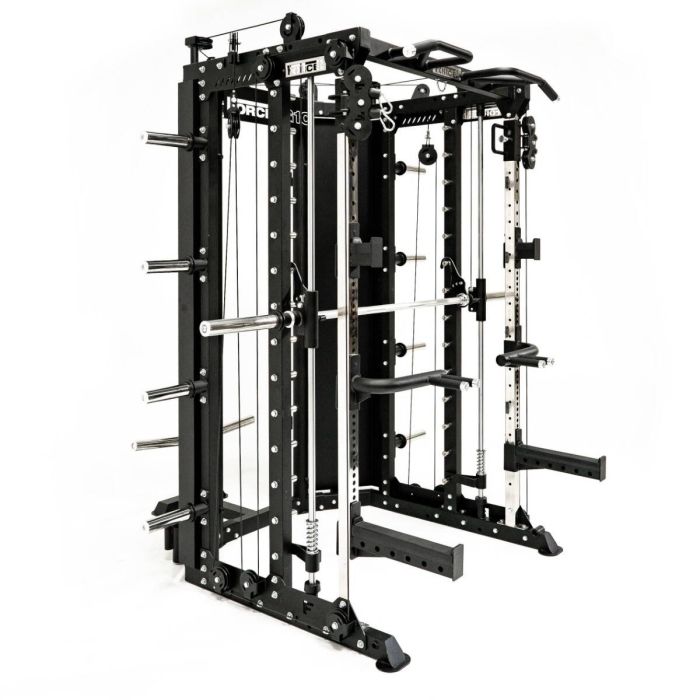 G10® All-In-One Trainer - Machine Smith, Rack + Double Poulie (Rapport de câble 2:1 et 4:1) + 900 € d'Accessoires