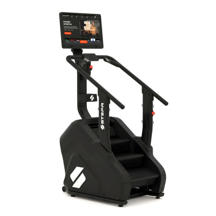 Monte-escalier Fitness STEPR PRO+ avec Console Écran Tactile HD Connecté de 27”