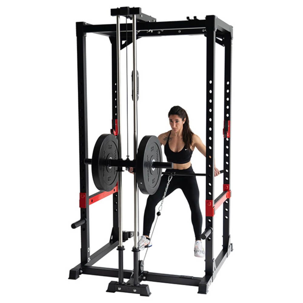 Cage squat combo poulie