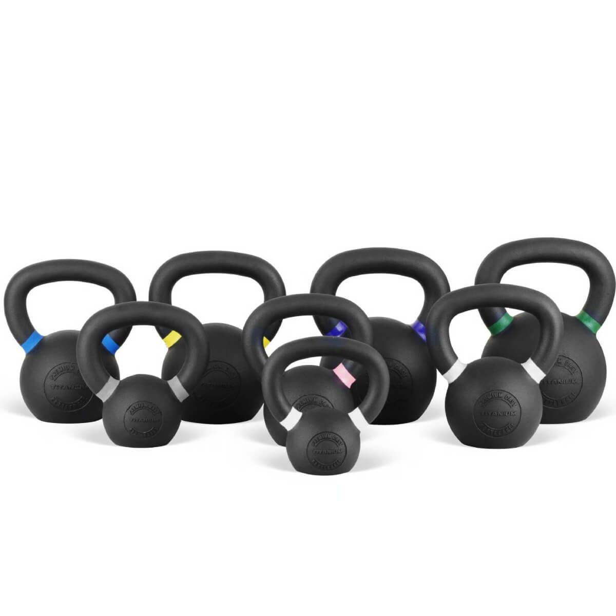 Set Kettlebells 4-24KG + Rack