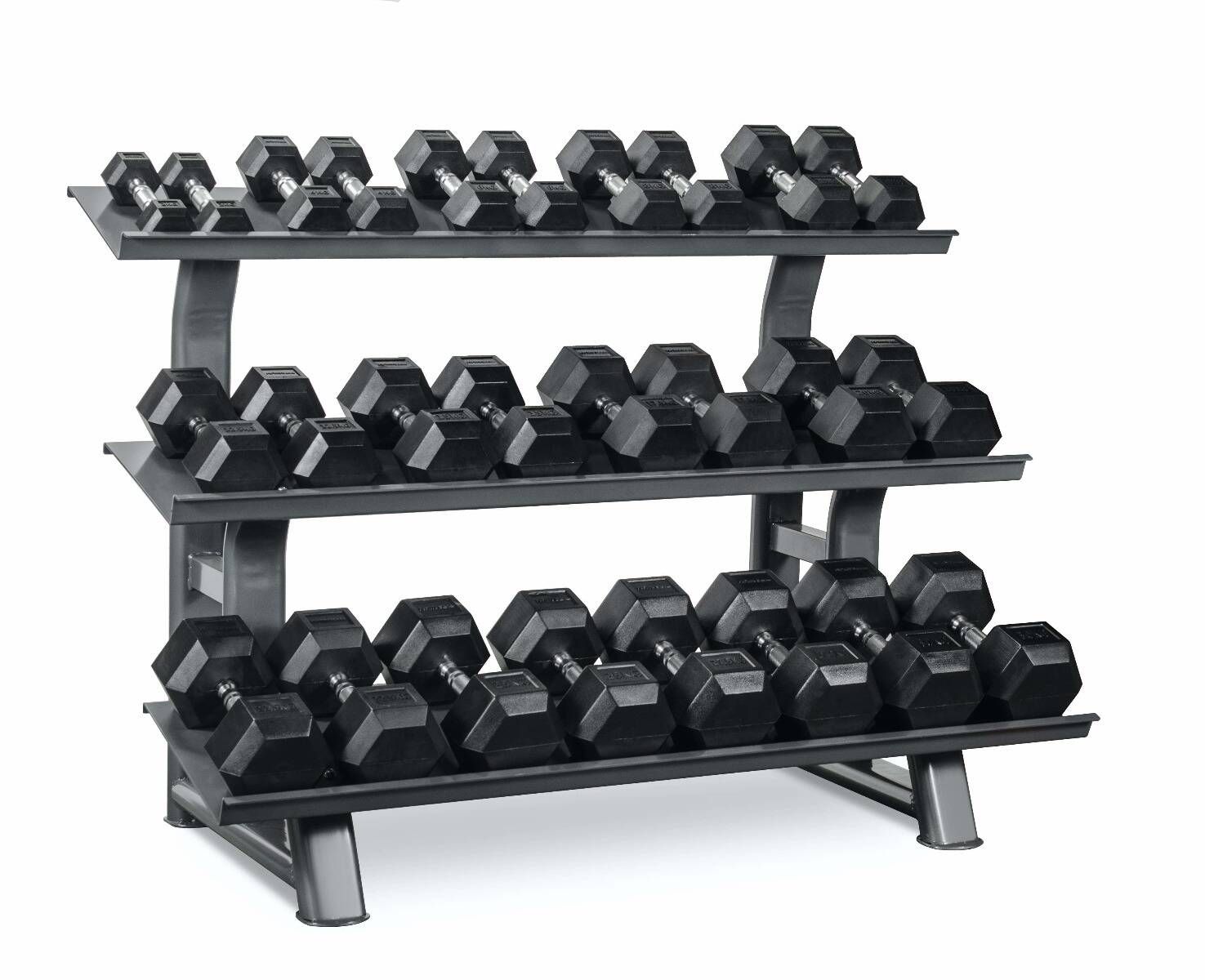 Haltères Hexagonales 2-30Kg + Rack de rangement TH30