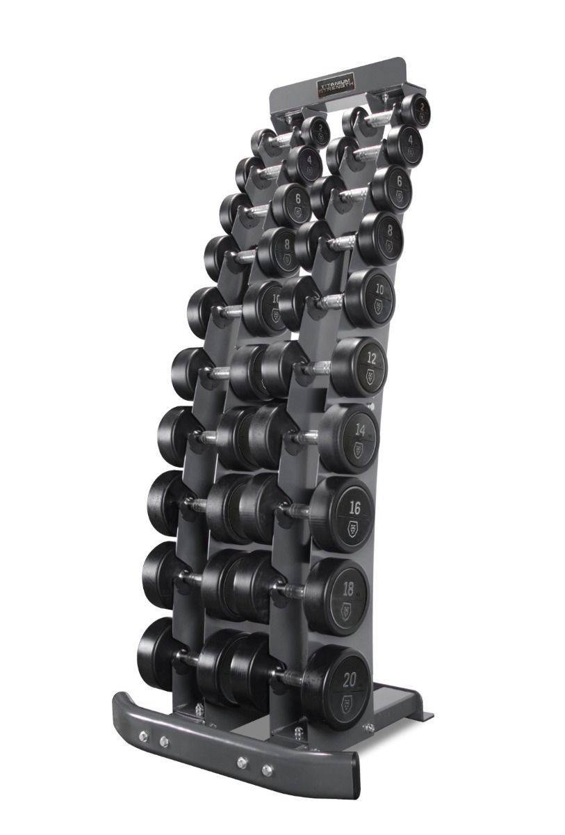 Set d'haltères 2- 20kg TV20 + Rack