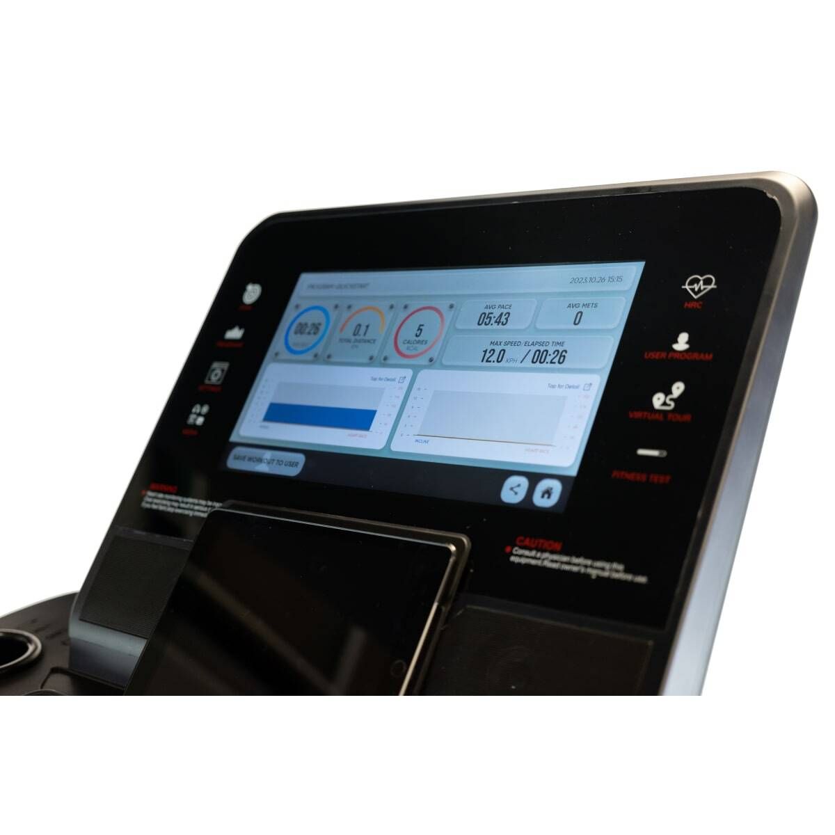 TAPIS DE COURSE MULTIMÉDIA PROFESSIONNEL TM900 TFT AVEC ÉCRAN TACTILE DE 16” - 22 KM/H