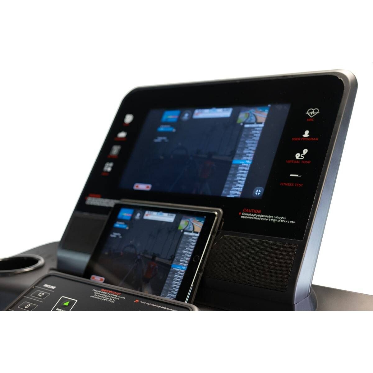 TAPIS DE COURSE MULTIMÉDIA PROFESSIONNEL TM900 TFT AVEC ÉCRAN TACTILE DE 16” - 22 KM/H