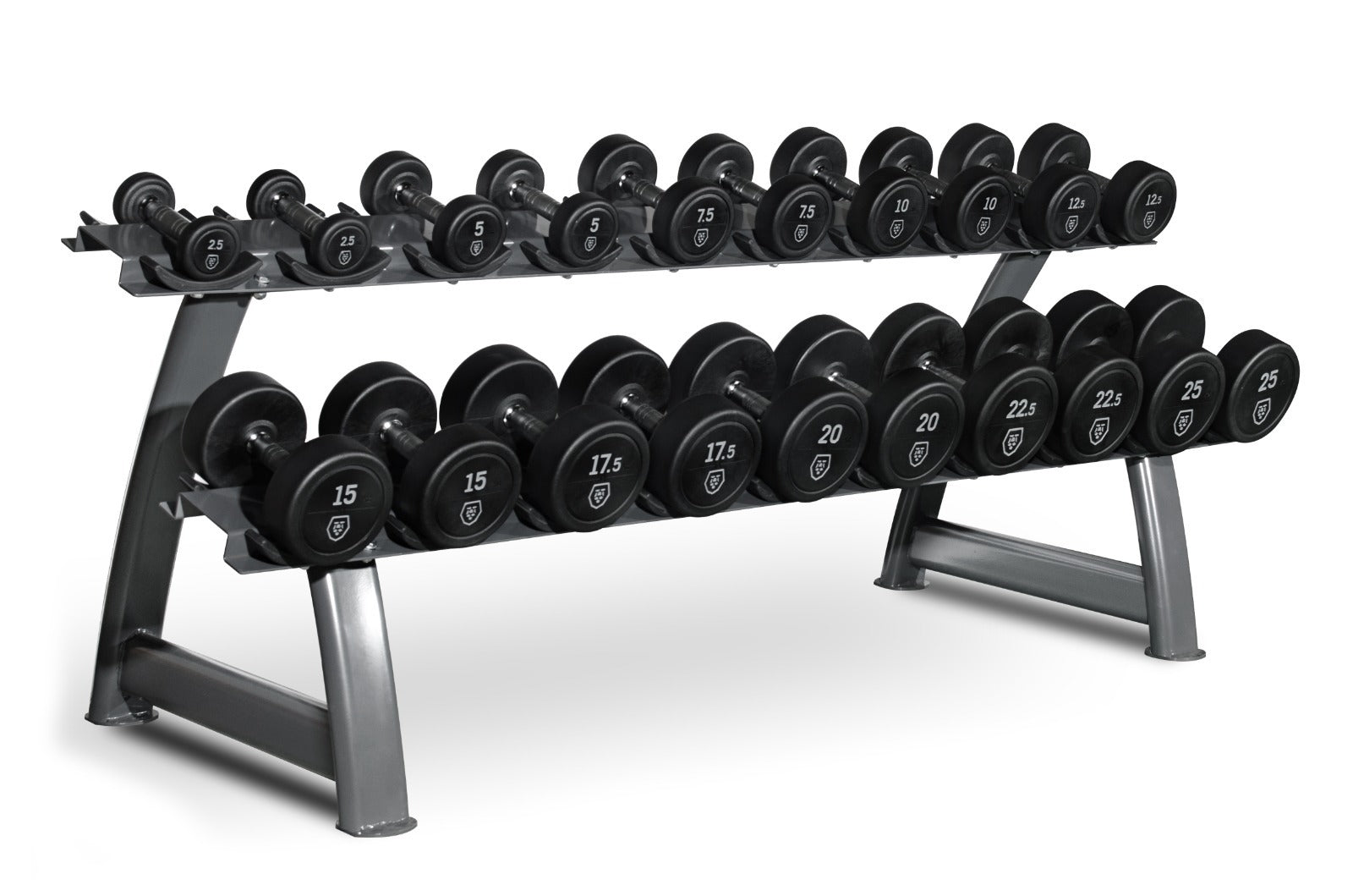 Set d'haltères 2- 20kg HD25 + Rack - Titanium Strength