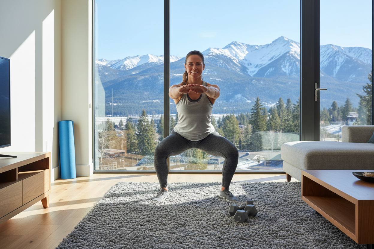 7 exercices de préparation au ski à réaliser à domicile