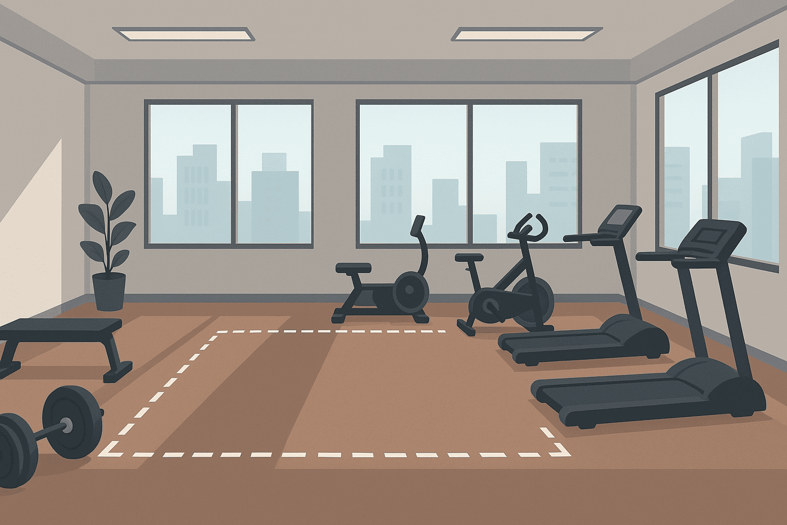 Quelle surface pour une salle de sport en entreprise ?