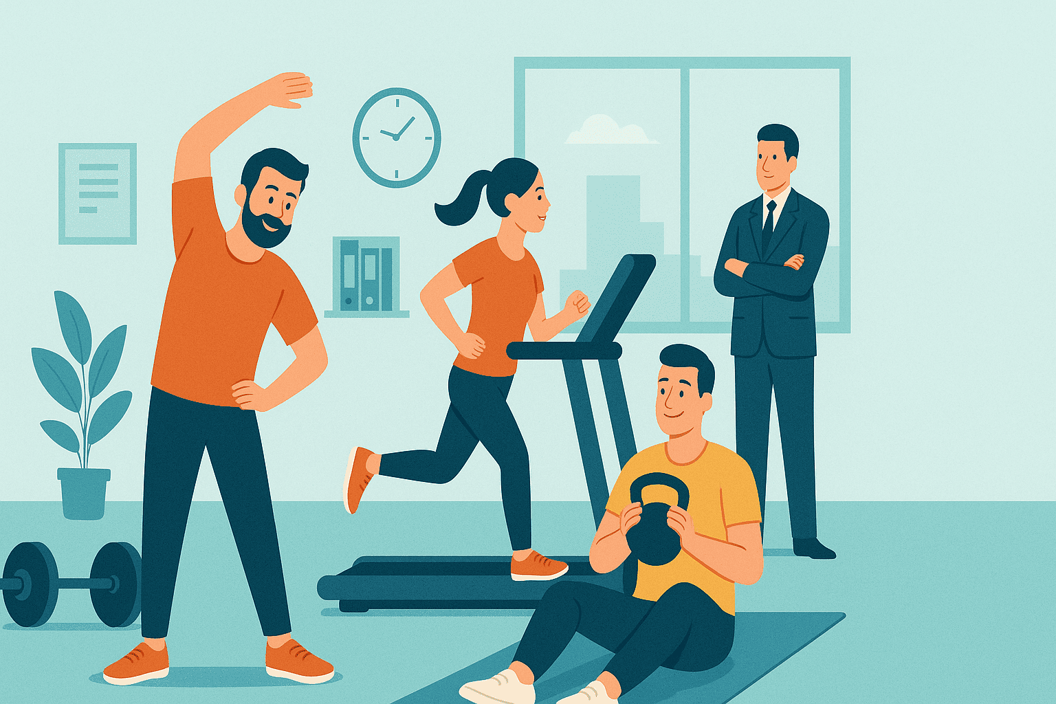 Réglementation d'une salle de sport en entreprise de 11 à 50 salariés