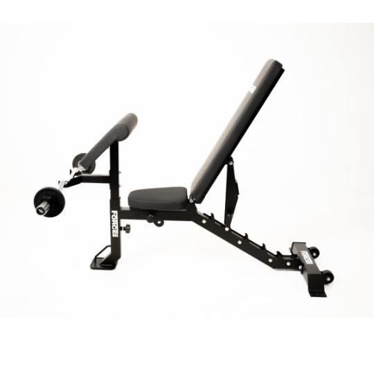 Force USA MyBench V2 - Banc Réglable avec Pupitre de Biceps et Extension de Jambes